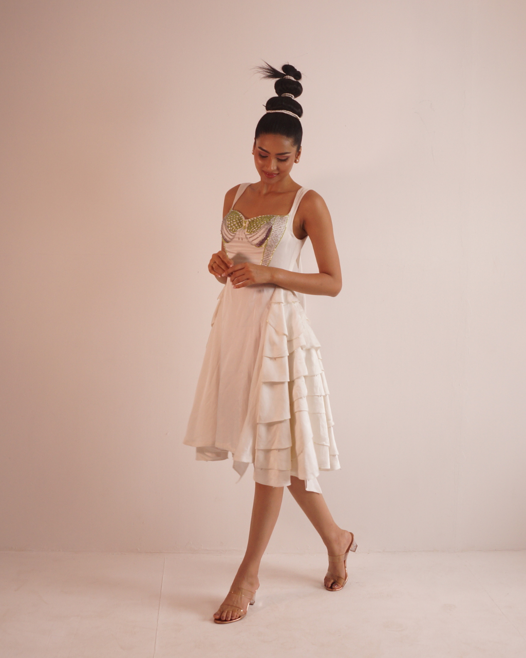 Dew Drops of Sapa Embellished Dress