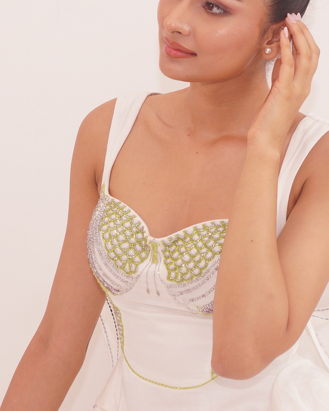Dew Drops of Sapa Embellished Dress