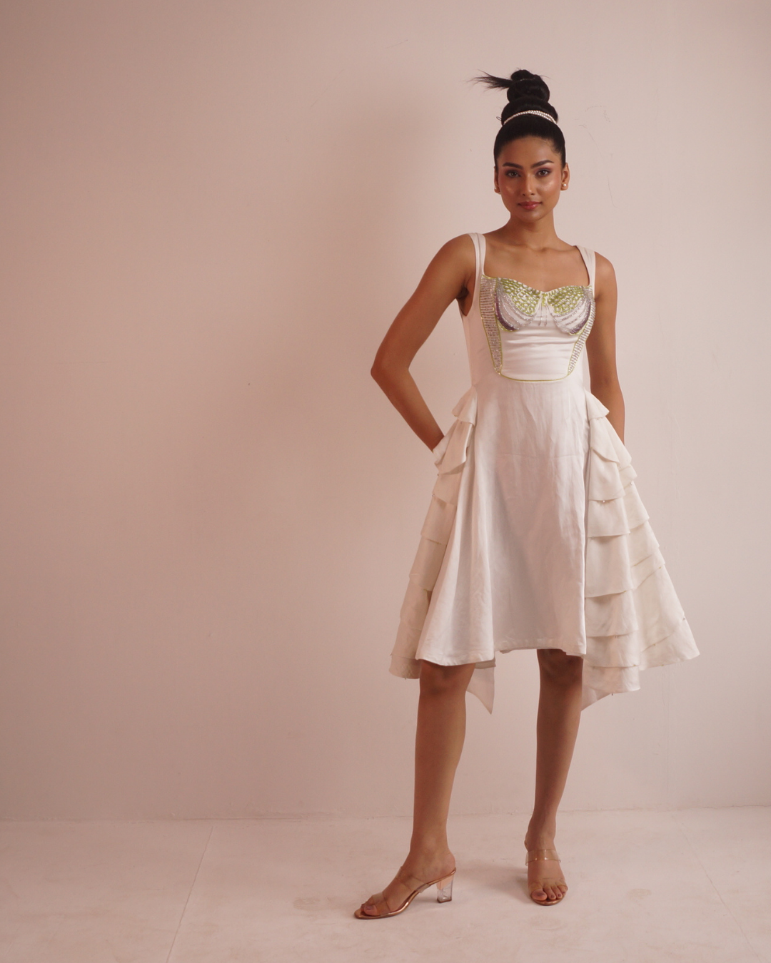Dew Drops of Sapa Embellished Dress