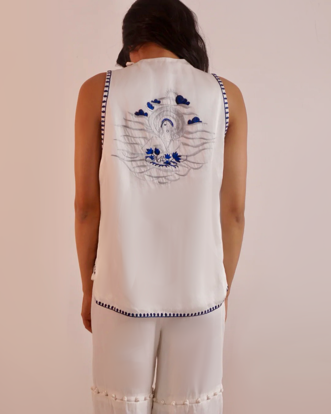 Hand Embroidered Tunic Top