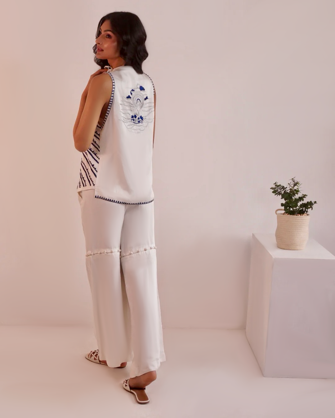 Hand Embroidered Tunic Top