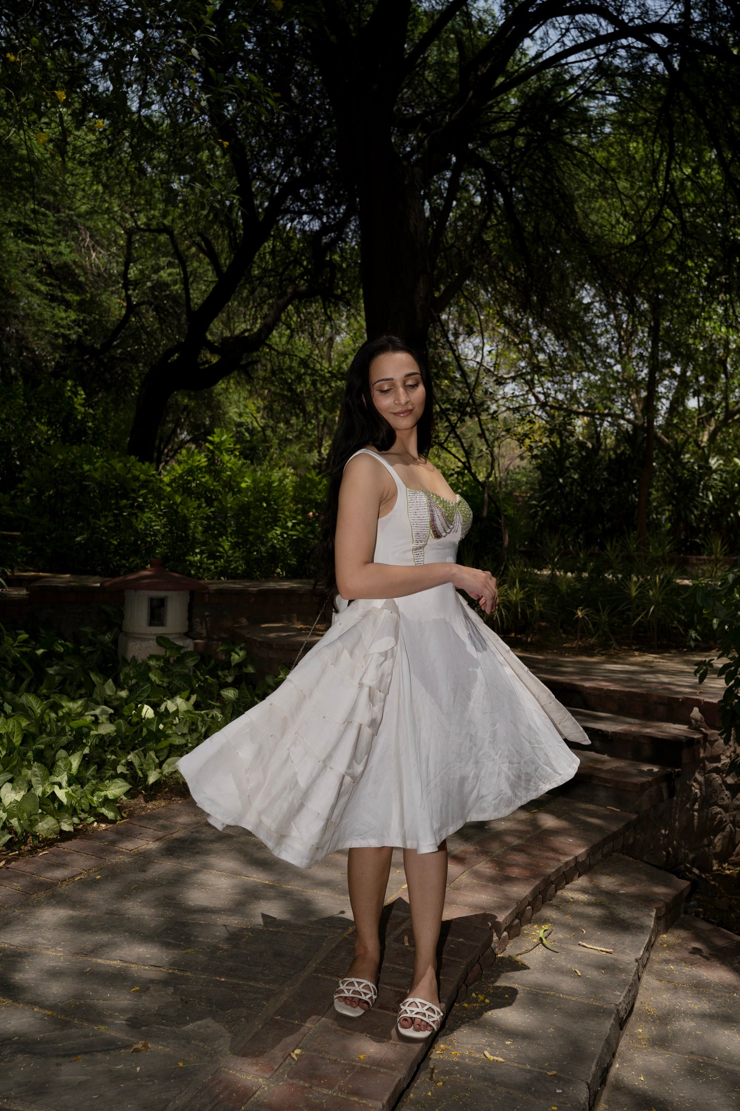 Dew Drops of Sapa Embellished Dress